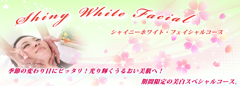 シャイニーホワイト・フェイシャルコース