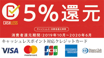キャッシュレス・ポイント還元事業の加盟のエステサロン