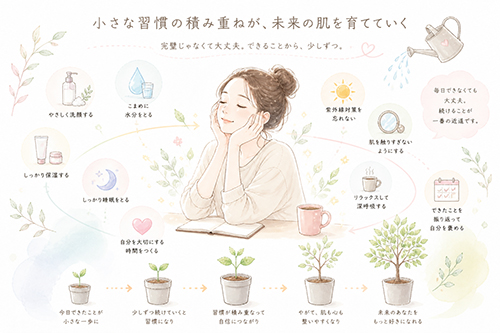 毛穴をキレイに保つ習慣を続けるためのコツ
