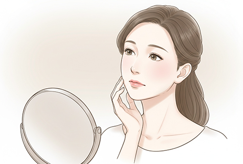 40代で顔が大きく見えるのはなぜ?フェイスラインのぼやけが印象を左右する理由