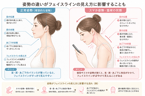 顔だけではない?首・肩・あご下のバランスで輪郭印象は変わることがある